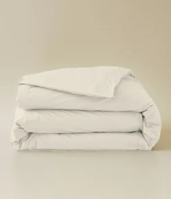 Housse de couette percale beige pashmina