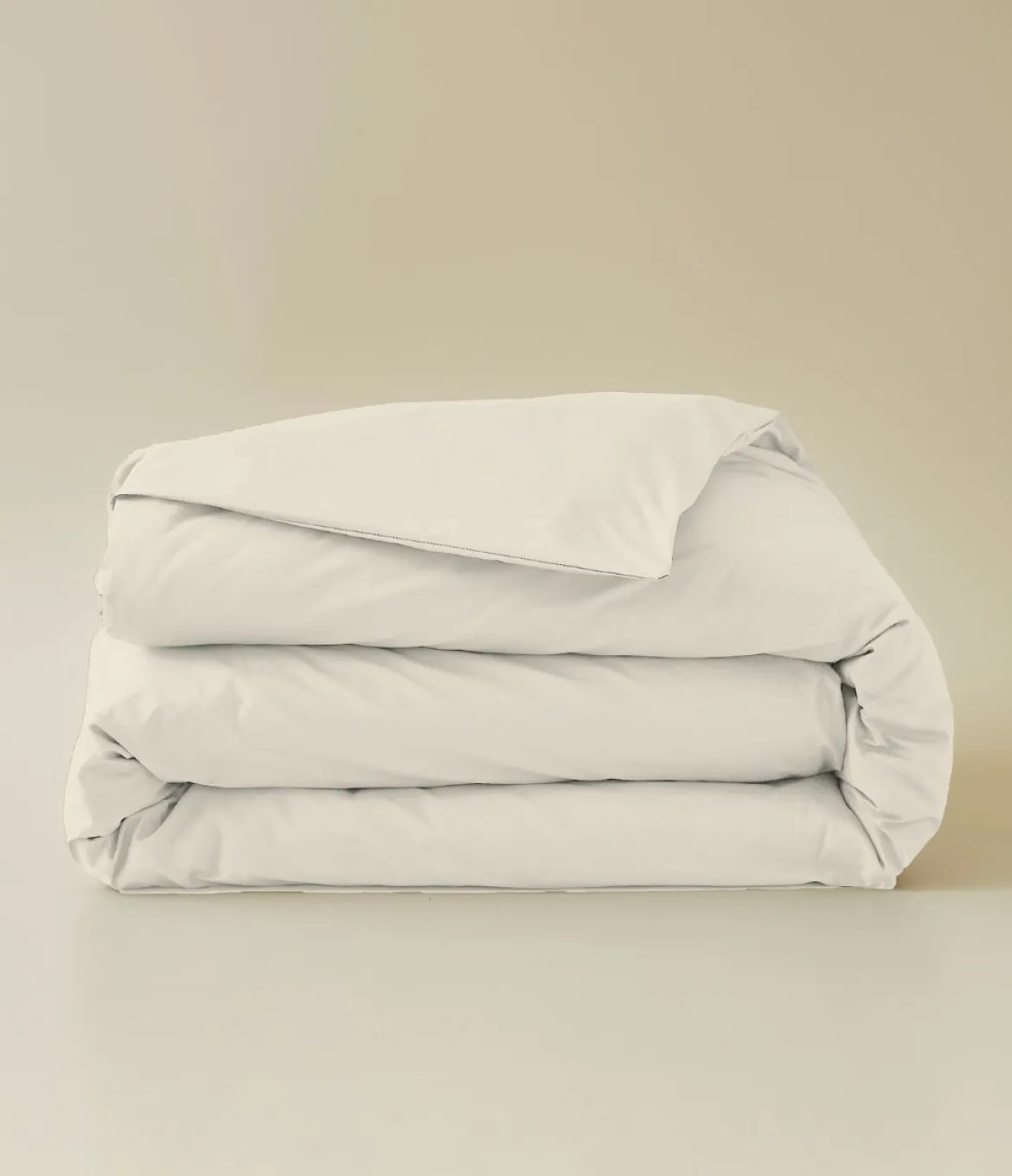 Housse de couette percale beige pashmina