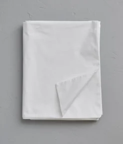 Housse de couette percale blanche