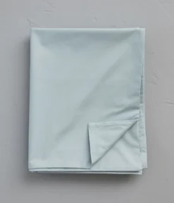 Housse de couette percale bleu givré