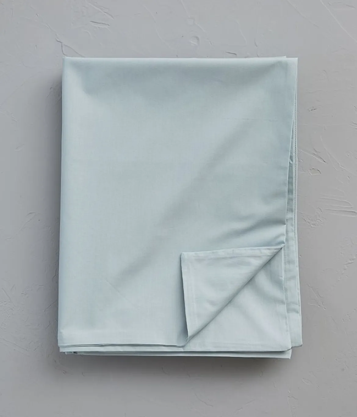 Housse de couette percale bleu givré