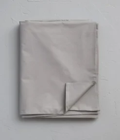 Housse de couette percale gris galet