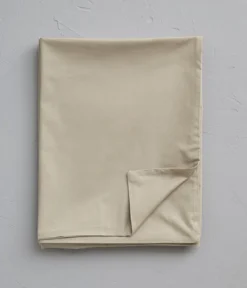Housse de couette percale marron terre battue