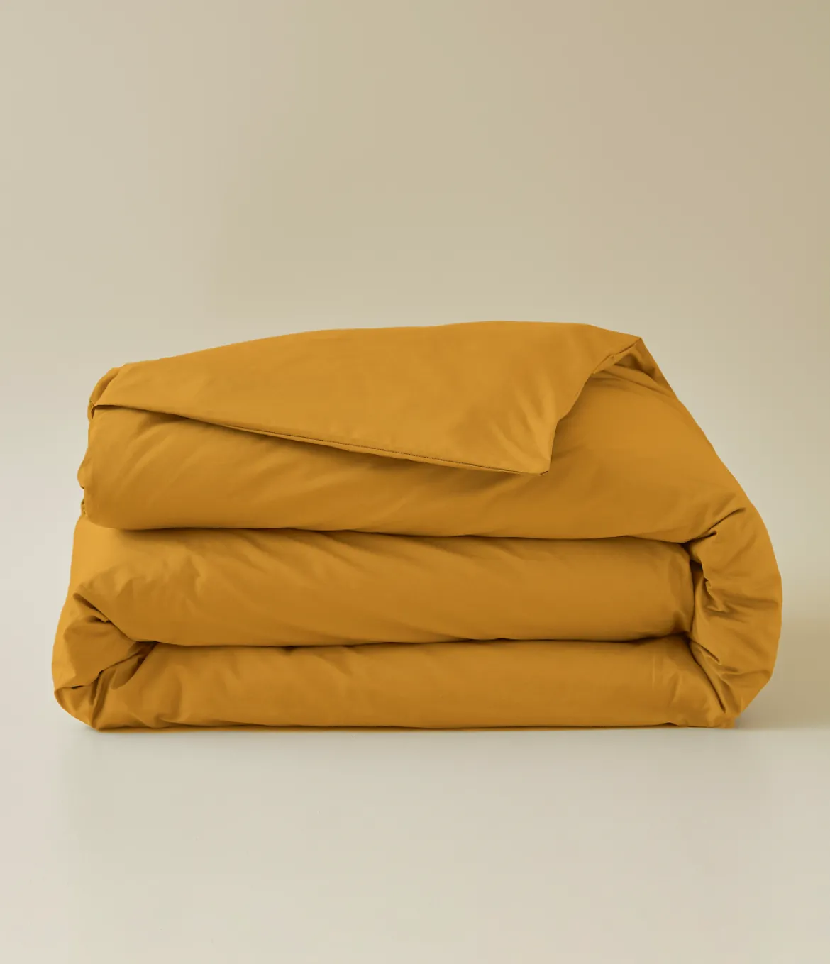 Housse de couette percale miel