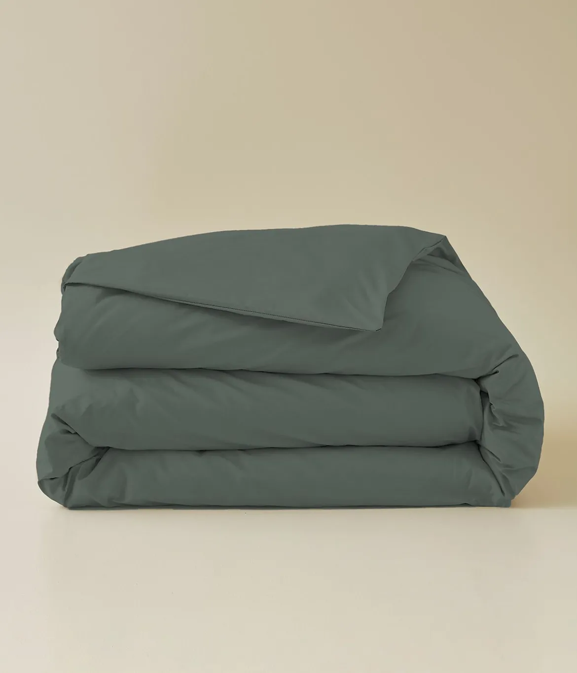 Housse de couette percale vert alligator