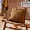 Housse de coussin Double jeu caramel