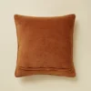 Housse de coussin polaire Après-ski caramel