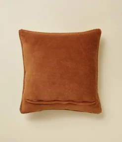 Housse de coussin polaire Après-ski caramel