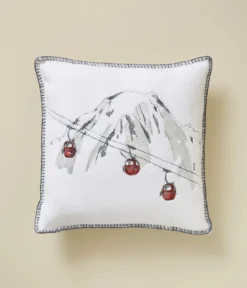 Housse de coussin polaire Rdv au sommet