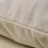 Housse de coussin velours Daïna beige épeautre