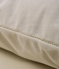 Housse de coussin velours Daïna beige épeautre