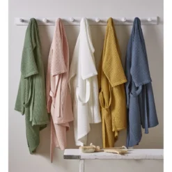 Kimono nid d'abeille Bain de minuit rose