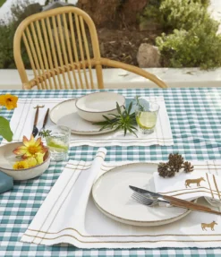Linge de table Bistrot vert