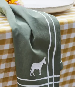 Linge de table RDV au pré Kaki