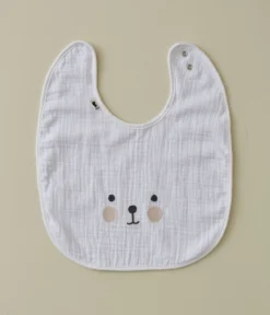 Lot de 3 bavoirs Petit coeur