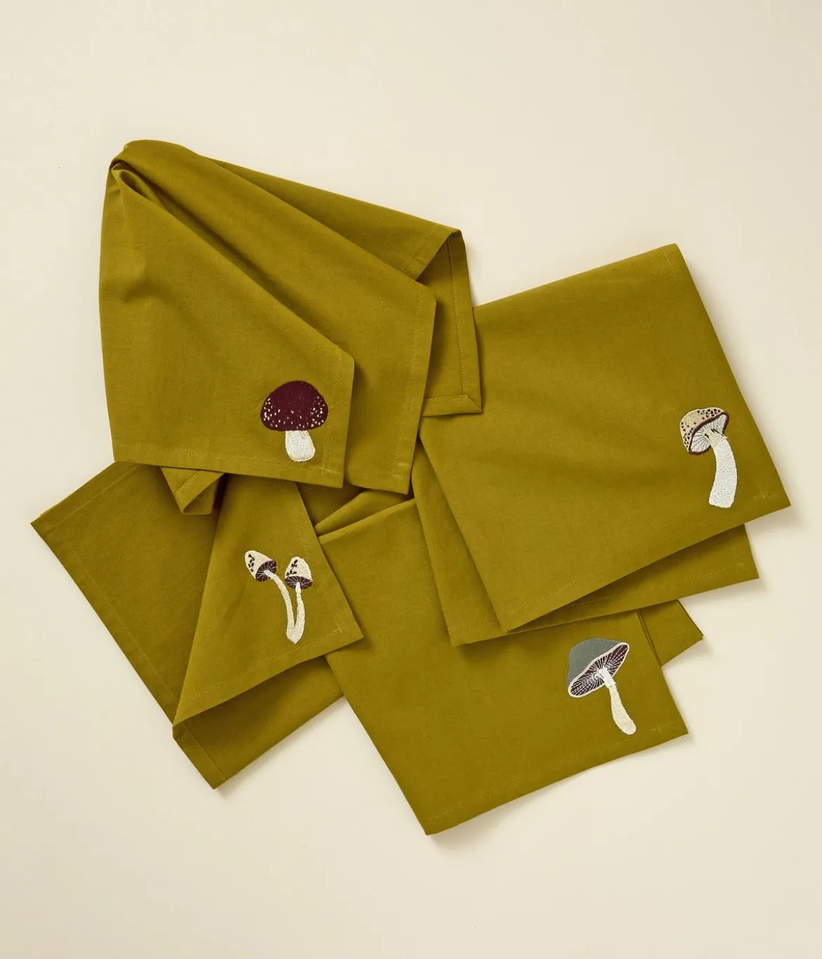 Lot de 4 serviettes de table Automne