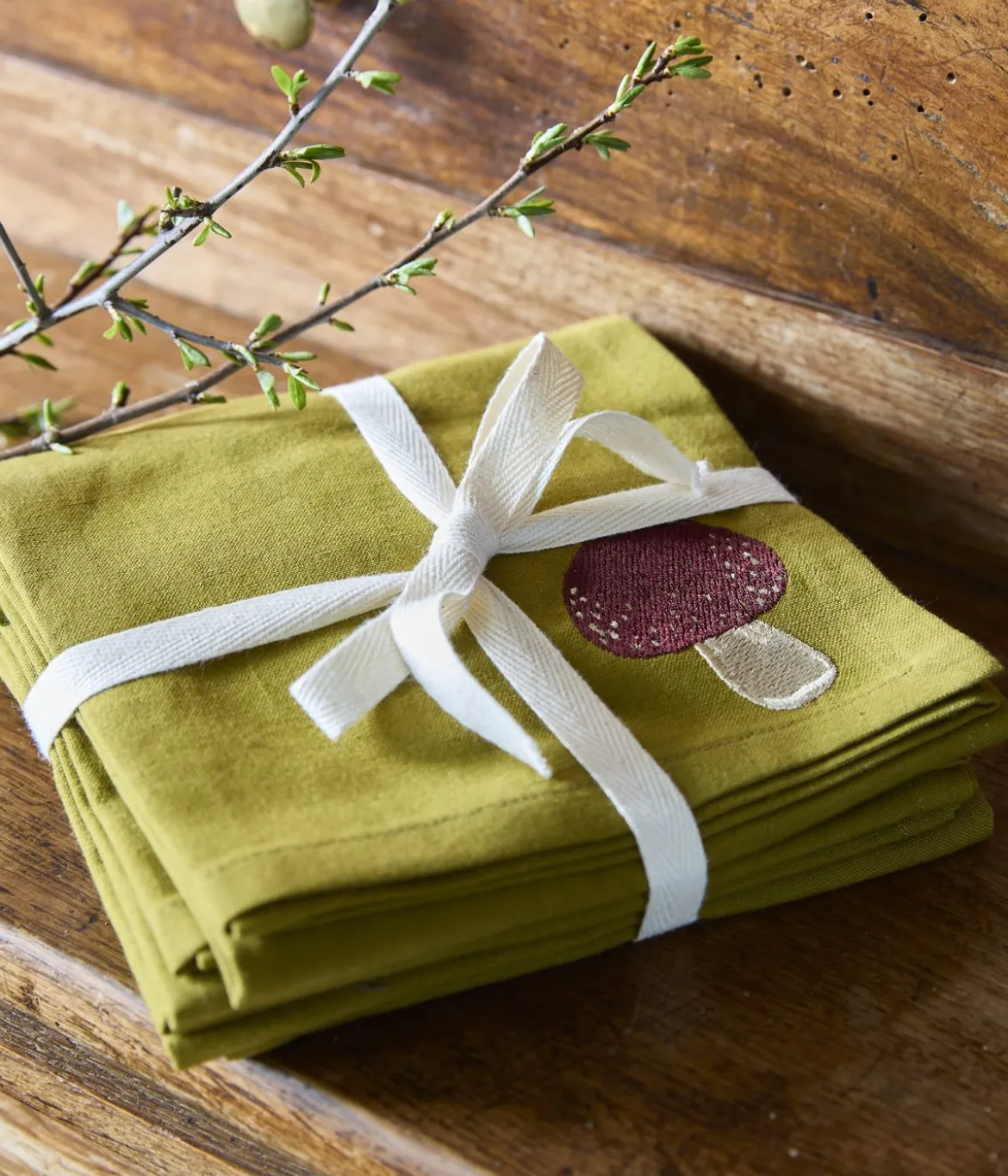 Lot de 4 serviettes de table Automne