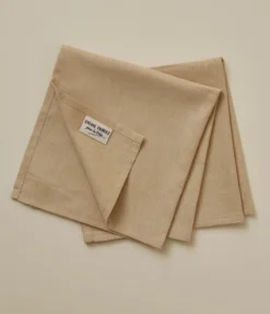 Lot de 2 serviettes métis Prélude naturel