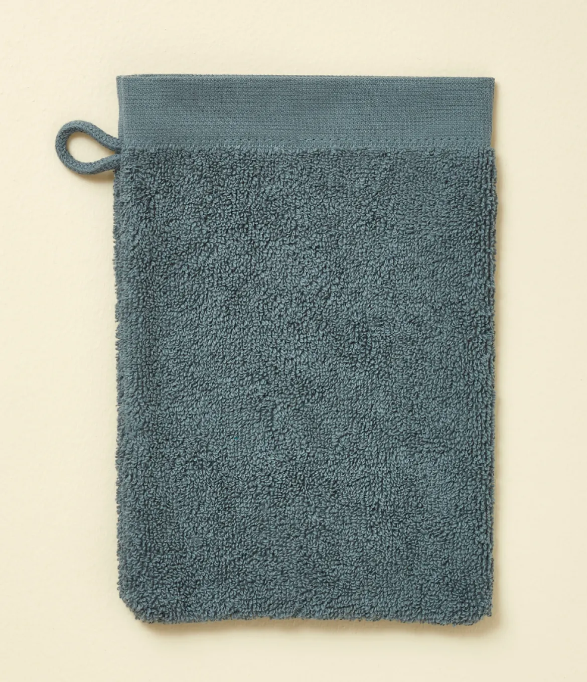 Parure de bain brodée L'envol bleu fumé