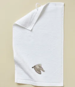 Parure de bain brodée L'envol blanc