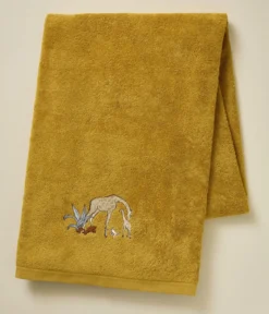 Parure de bain brodée L'Oasis