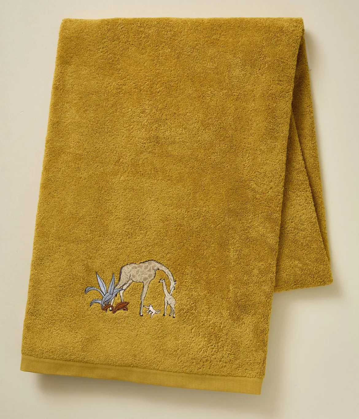 Parure de bain brodée L'Oasis