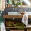 Parure de bain Les voyageurs rose