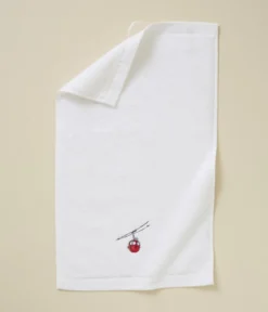 Parure de bain RDV au sommet blanc
