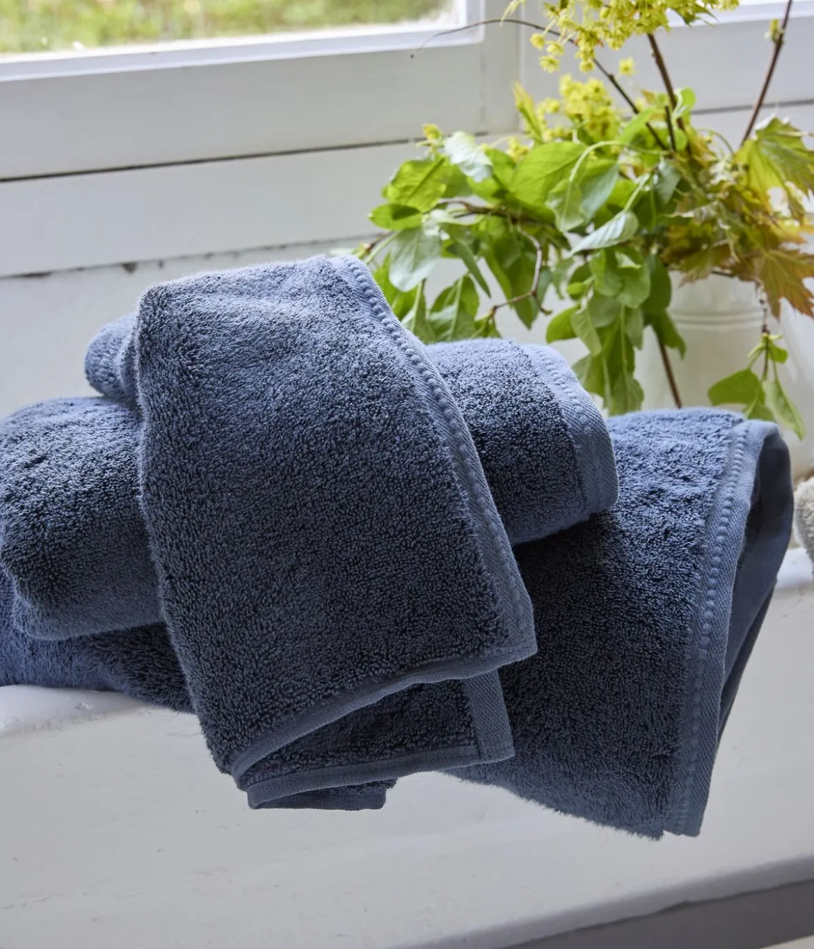 Parure de bain Soft Bleu nuit