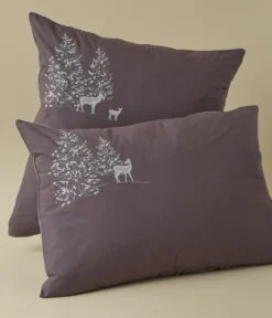 Parure de lit brodée Trésor des forêts