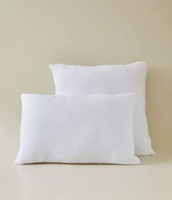 Parure de lit en gaze de coton Blanc