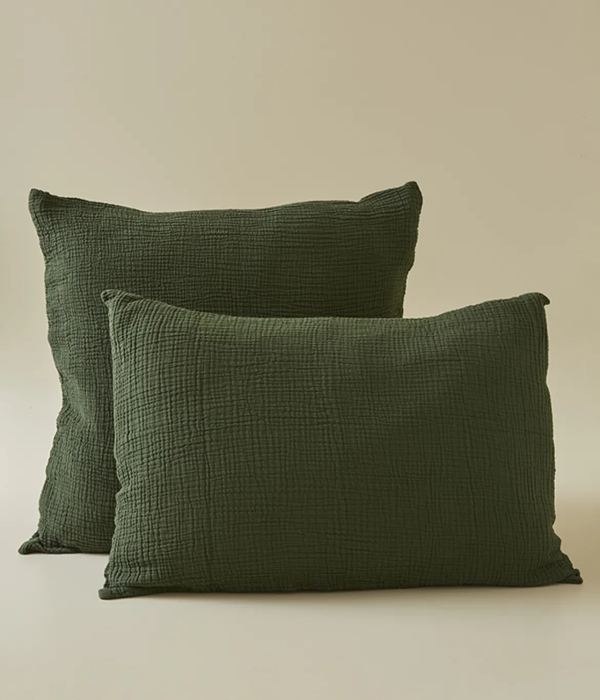 Parure de lit Gaze de coton Kaki