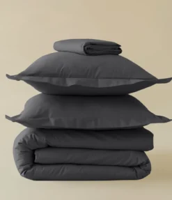 Parure de lit percale Basalt