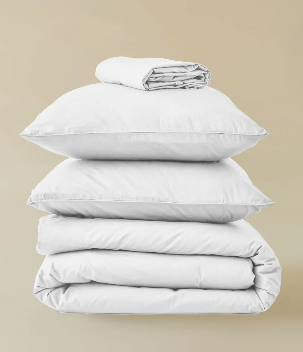 Parure de lit Percale lavée Blanc saline