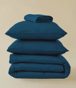 Parure de lit Percale lavée Encre