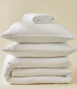 Parure de lit satin de coton & Lyocell Tencel™ blanc douceur