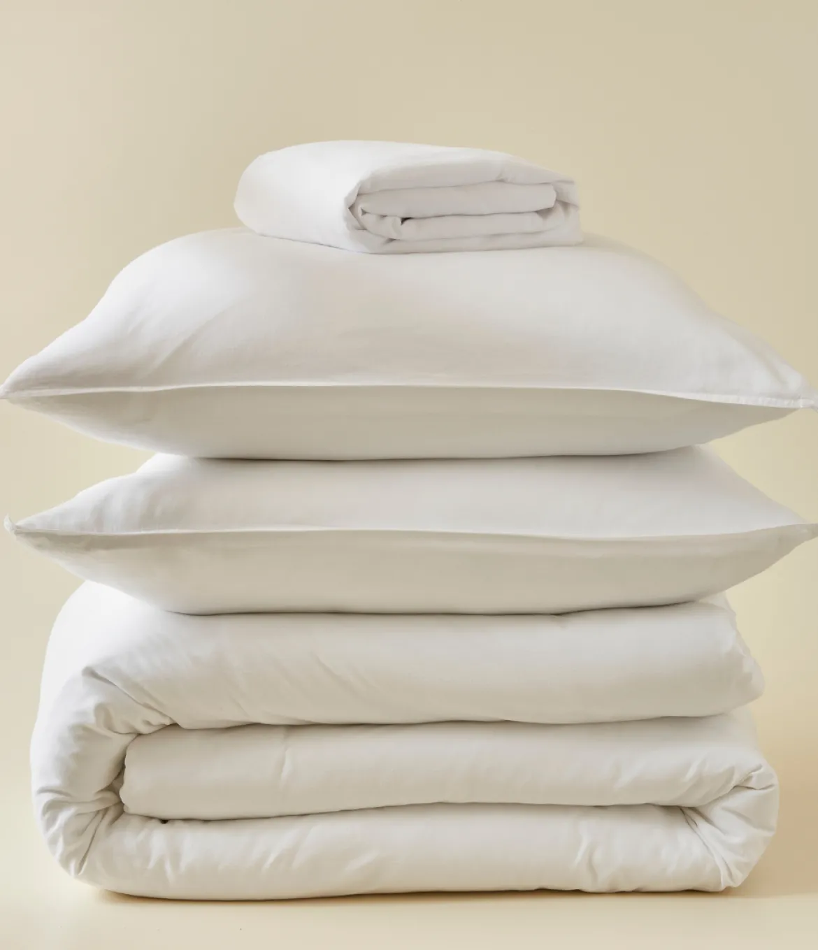 Parure de lit satin de coton & Lyocell Tencel™ blanc douceur