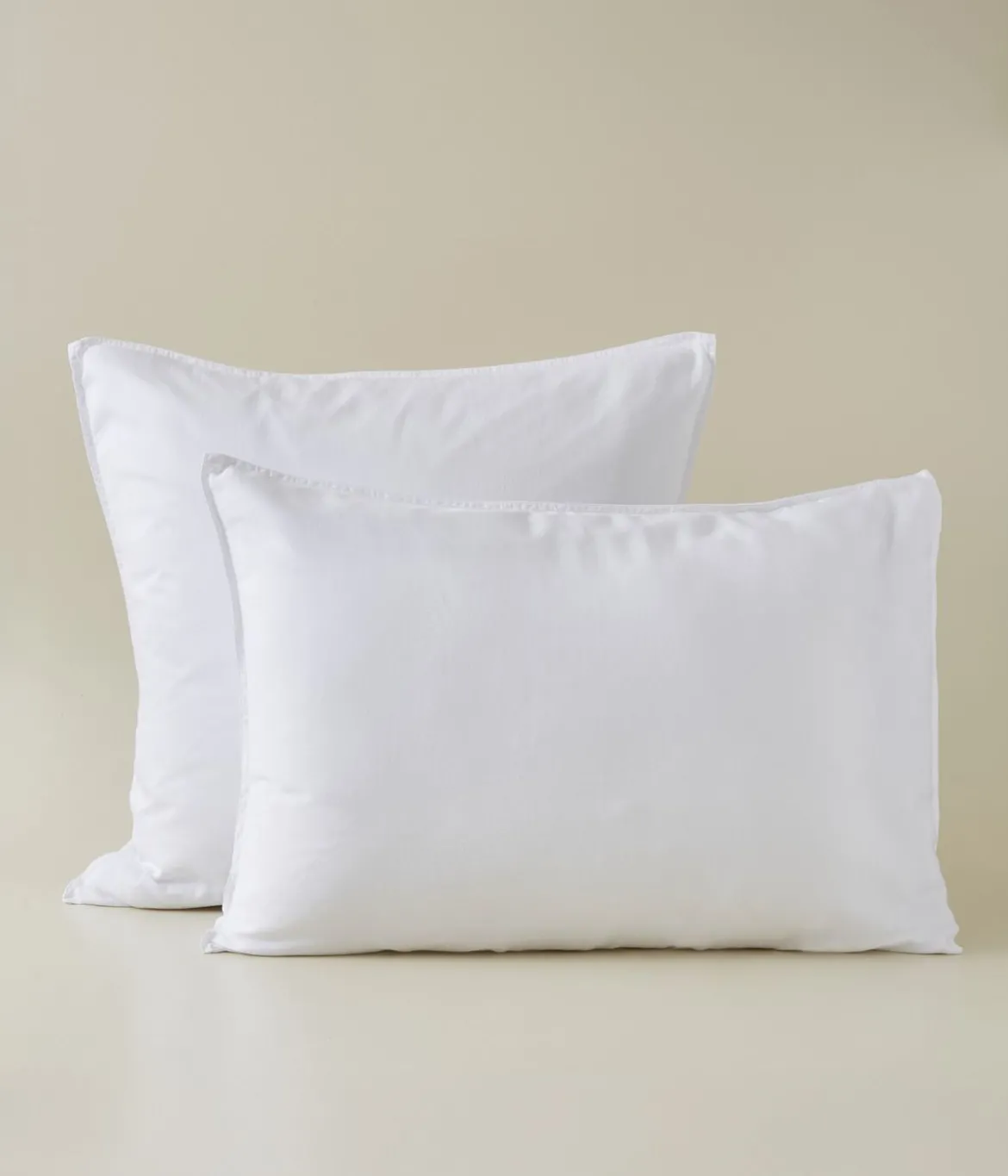 Parure de lit satin de coton & Lyocell Tencel™ blanc douceur