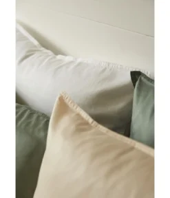Parure de lit satin de coton & Lyocell Tencel™ beige pétale