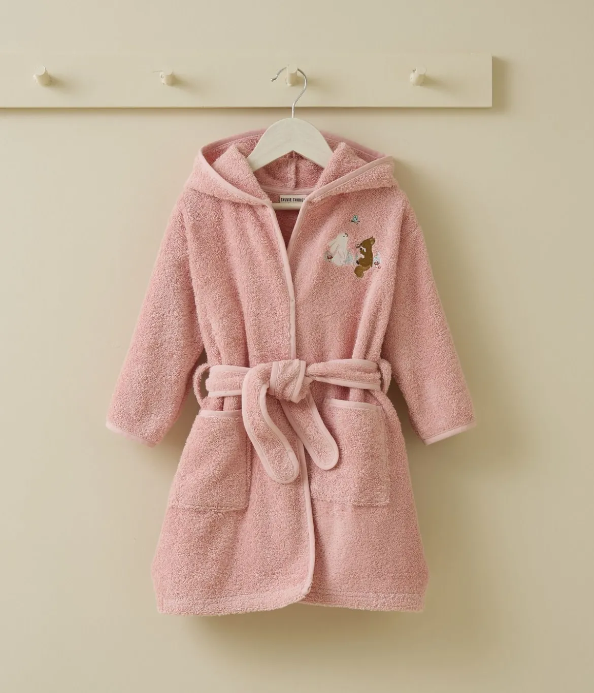 Peignoir enfant brodé Le Goûter