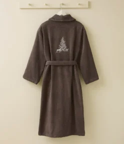 Peignoir mixte brodé Trésor des forêts