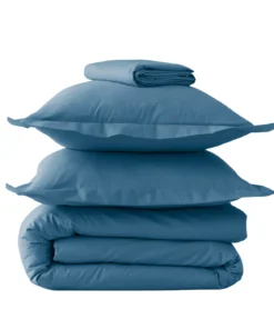 Percale bleue vague