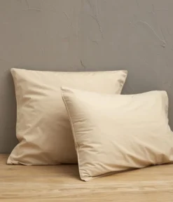 Percale lavée beige épeautre