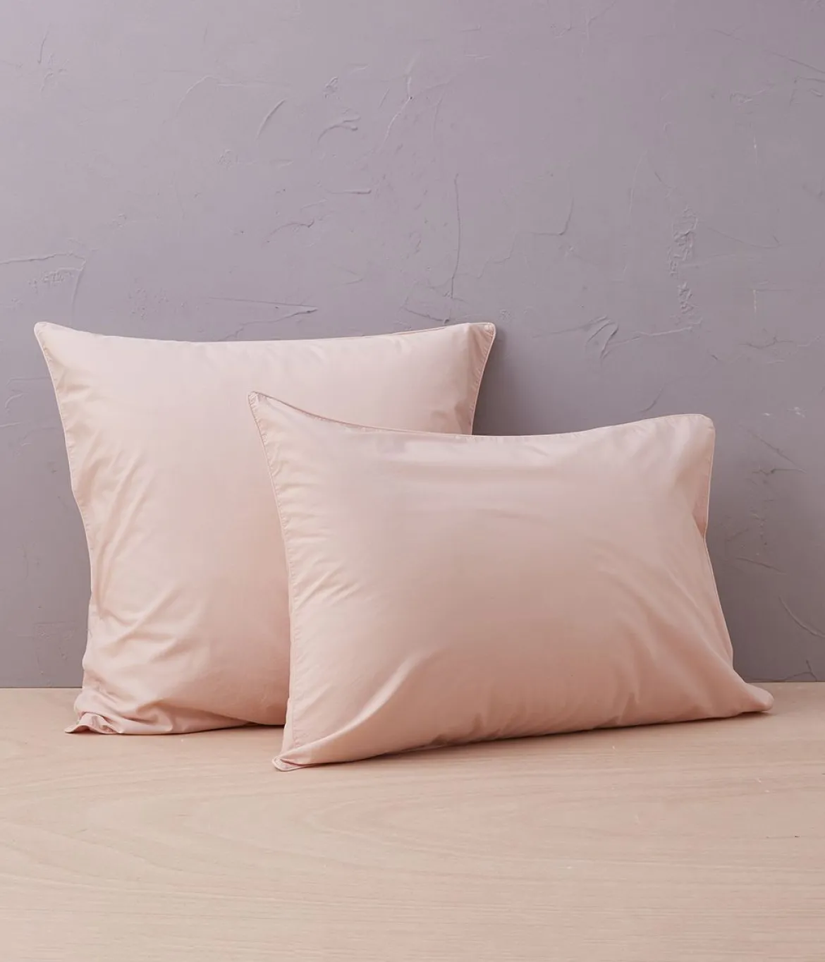 Percale lavée rose nude