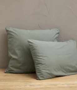 Percale lavée vert sauge