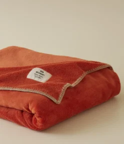 Plaid Bien au chaud Orange bruni