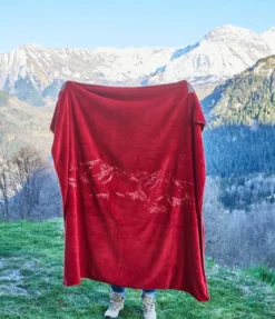 Plaid brodé Grandeur nature