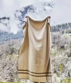 Plaid en laine Ivar beige
