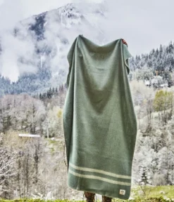 Plaid en laine Ivar vert
