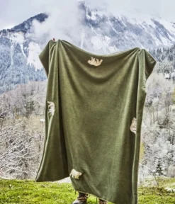 Plaid polaire brodé Spitzberg